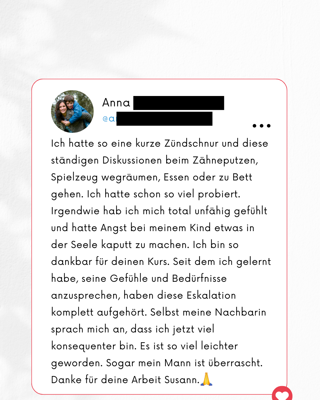 Feedback Anne